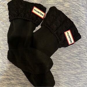 Hunter Black Kids Boots Socks